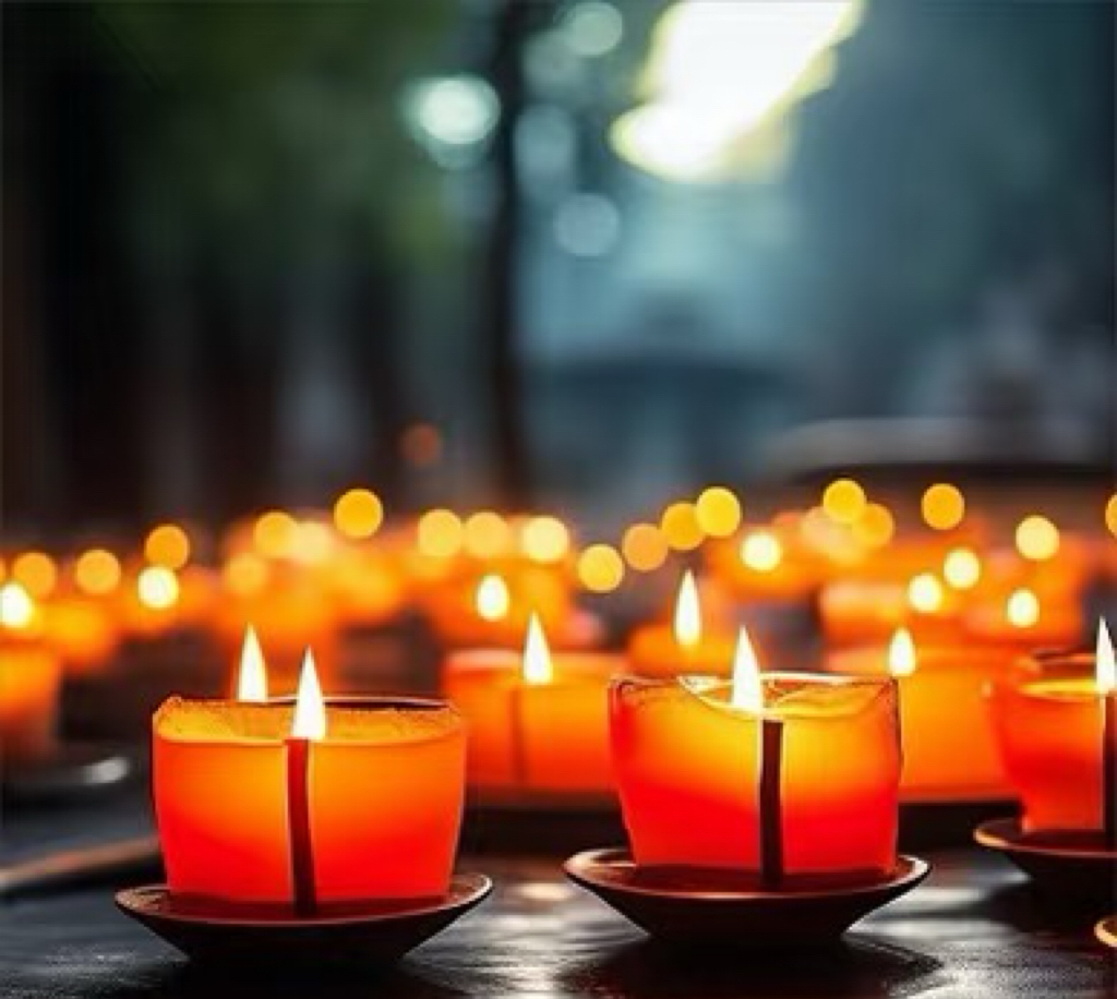 逝者生活照片拼贴，黑白为主，展现不同人生阶段，温馨家庭氛围